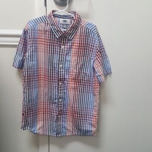 Boys button up short sleeve shirt.